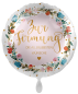 Preview: Folienballon - Firmung Blumen - ø 43cm